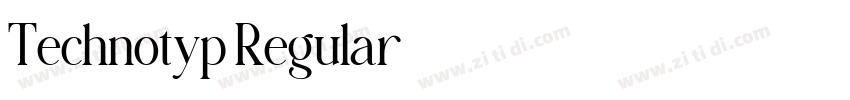 Technotyp Regular字体转换